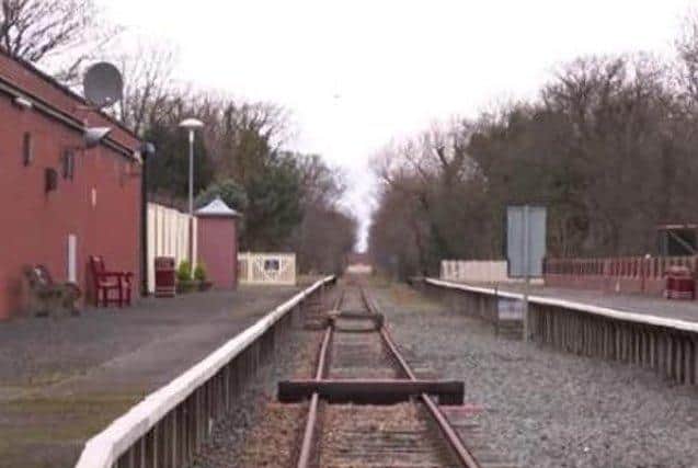Thornton station looking towards Fleetwood