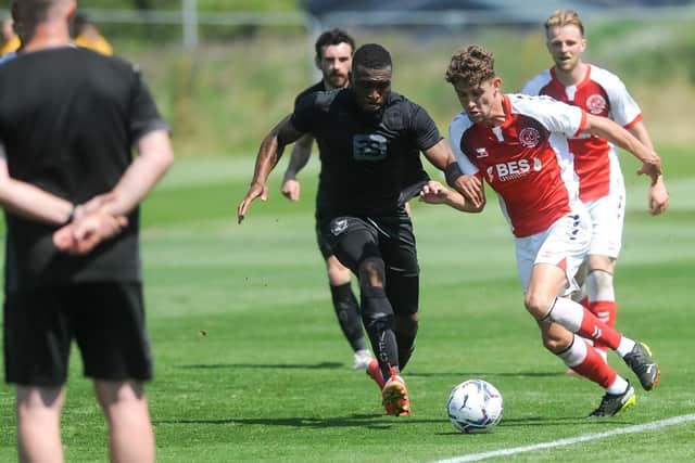 Harrison Biggins was fouled for the free-kick from which Danny Andrew scored for Fleetwood Town