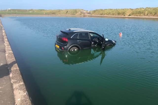 The car was found this morning in Fleetwood Boating Lake