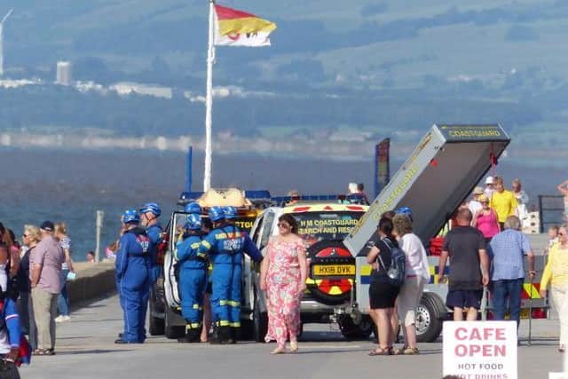 HM Fleetwood said its team faced a relentless weekend of call-outs, including a four-hour search for a missing man who sadly diedin the sea near Rossall Beach on Saturday (July 17). Pic credit: Dave Upton