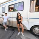 BBC Radio One presenters Jordan North, Greg James and Vick Hope are having a ball in Blackpool ... well, maybe not Greg, who is currently locked in a camper van on the Pleasure Beach. Pic: Radio 1’s Summer Break Out