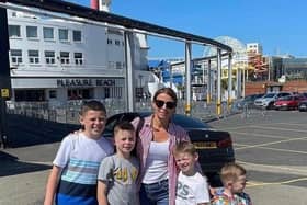 Coleen Rooney and her sons enjoyed a trip out to Blackpool Pleasure Beach. (Image: coleen_rooney/Instagram)