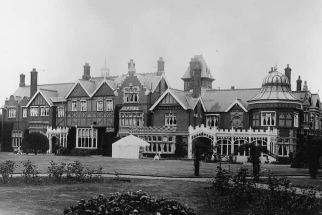 Bletchley Park, Buckinghamshire, HQ of the Allied cryptopgraphers during WWII and where the German 'Enigma' and 'Lorenz' codes, both considered unbreakable, were deciphered.  (Photo by Evening Standard/Getty Images)