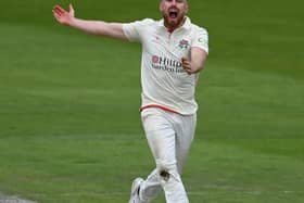 Danny Lamb recorded career-best bowling figures in Lancashire's victory over Gloucestershire