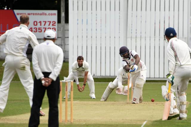 Blackpool's Shivam Chauhan struck a century in their league outing yesterday