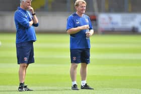 Stuart McCall pictured with fellow assistant Mike Garrity