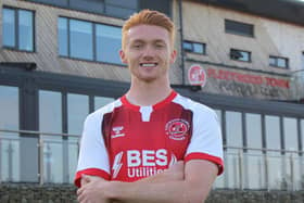 New Fleetwood Town striker Callum Morton. Credit: FTFC.