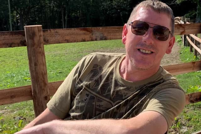Levi Westhead, 18, has been charged with murdering 50-year-old Mark Webster (pictured) at his home in Carsluith Avenue, Blackpool on Friday (July 23)