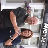 Ian and Tracey Kennedy celebrate outside Avenue