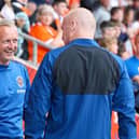 Blackpool boss Neil Critchley and Burnley manager Sean Dyche at Bloomfield Road
