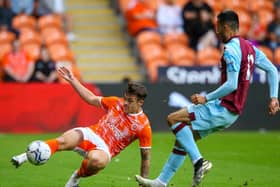 Mitch Clark played the full 90 minutes for Blackpool against Burnley on Tuesday