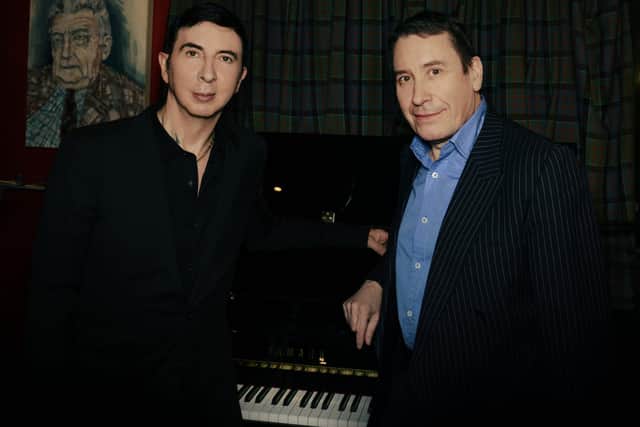 Marc Almond with musician Jools Holland, with who he finds working 'a real joy.'