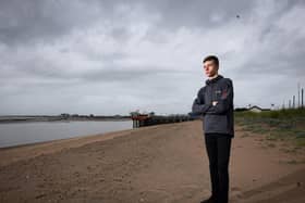 Kye Cudlip, 19, saved a drowning man's life after alerting the coastguard to distant cries for help. Pic: Daniel Martino/JPI Media
