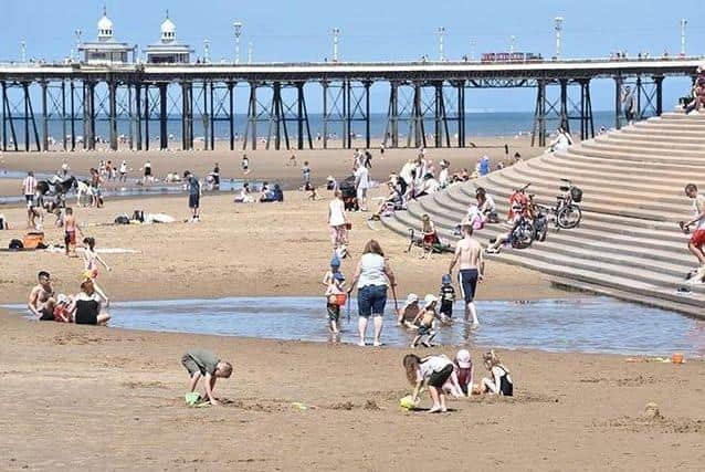 Blackpool is set for a much cooler, wetter weekend than last week's heatwave.