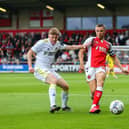 Jordan Rossiter in action during Fleetwood's 2-1 win over Leeds.