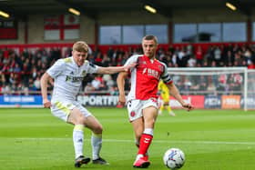 Jordan Rossiter in action during Fleetwood's 2-1 win over Leeds.