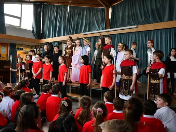 Blackpool Sixth teacher Peter Wright regularly works with charity Classics For All to deliver Latin in Fylde coast schools, including St John's Primary School in Poulton (pictured).
