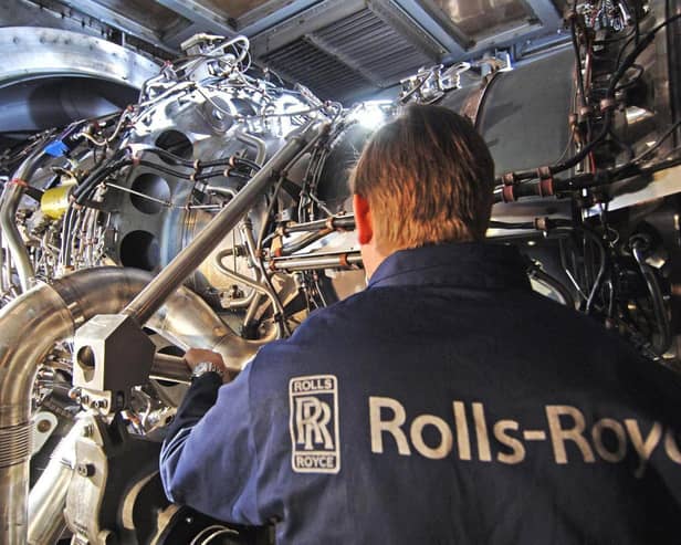 A Rolls-Royce worker