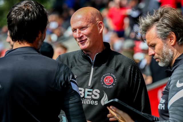 Simon Grayson saw his Fleetwood Town team beaten at the weekend Picture: Sam Fielding/PRiME Media Images Limited