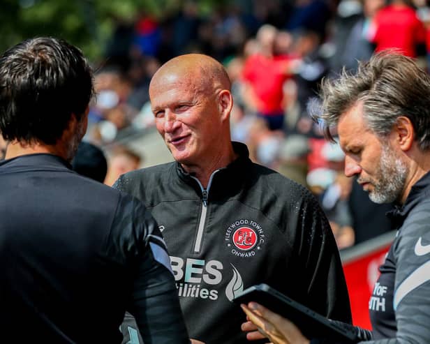 Simon Grayson saw his Fleetwood Town team beaten at the weekend Picture: Sam Fielding/PRiME Media Images Limited