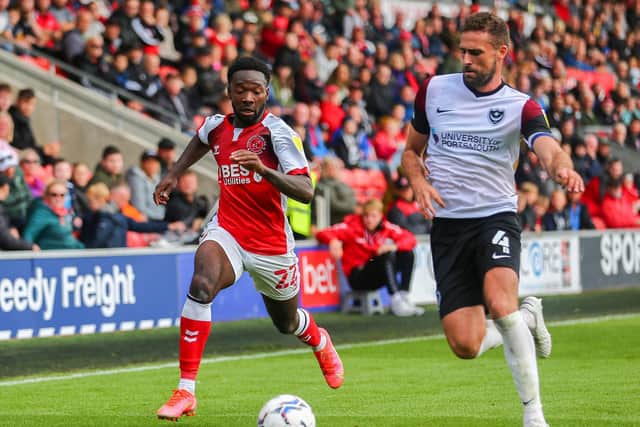Shayden Morris impressed for Fleetwood Town in defeat to Portsmouth Picture: Sam Fielding/PRiME Media Images Limited