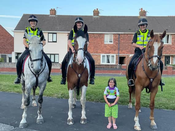 Mounted police in Fleetwood