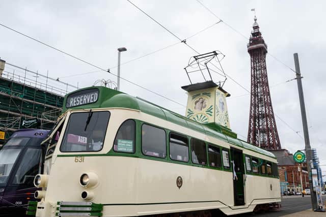 A classic Blackpool image - Tower, tram and Promenade