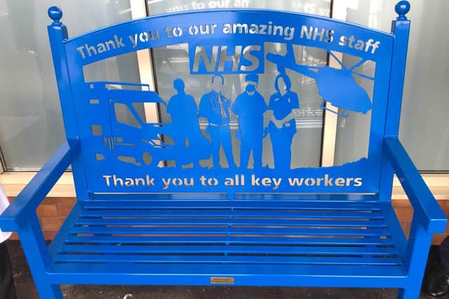 The key workers' bench is the first of its kind in the North West