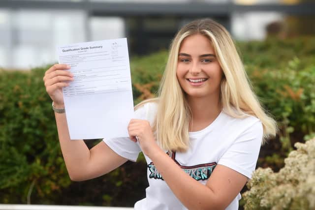Maisie Green will choose an apprenticeship with her grades, to pursue a career in financial services and investment banking. Pic: Daniel Martino, JPI Media