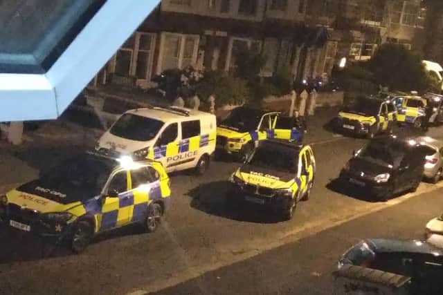 Armed police swooped on the home in Raikes Parade, Blackpool last night (Tuesday, August 10) after a man suspected of assaulting a neighbor refused to leave his home and warned police that he was armed with a shotgun