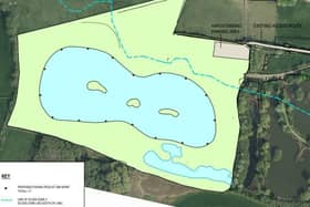 The proposed fishing lake on the outskirts of Great Eccleston
