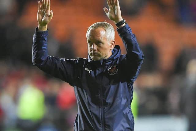 Critchley salutes the North Stand after last night's win
