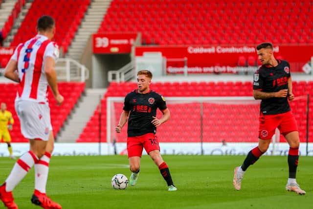 Callum Camps relieved to be back in action for Fleetwood Town and Stoke this week