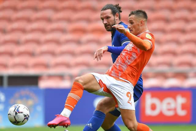 Jerry Yates squandered Blackpool's clearest opportunity of the game