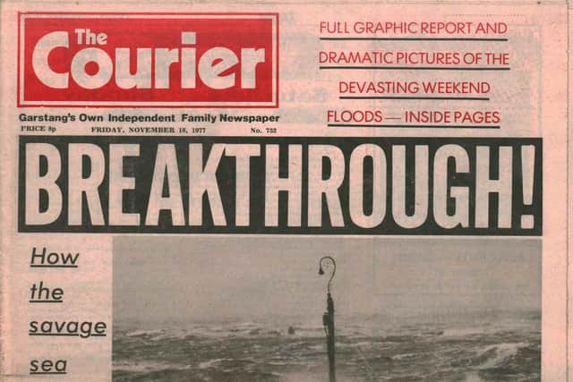 How the Garstang Courier covered the floods in 1977