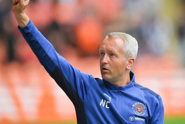 Neil Critchley salutes the fans and thanked them for their unwavering backing during the defeat by Cardiff