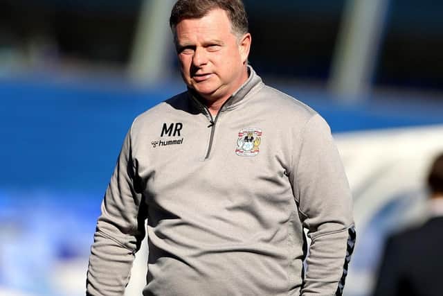 Coventry boss Mark Robins