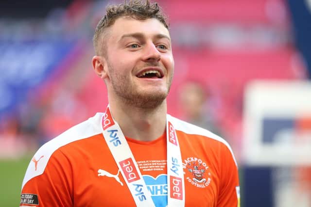 Embleton helped the Seasiders clinch promotion from League One last season