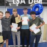Pupils at Lytham St Annes High School celebrate GCSE results day