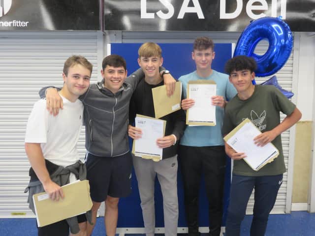 Pupils at Lytham St Annes High School celebrate GCSE results day