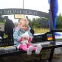 The unveiling of the emergency services bench at Gynn Square - Connie Jarvis, two