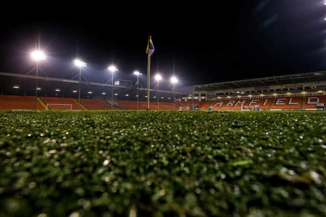 The incident occurred during last night's game at Bloomfield Road