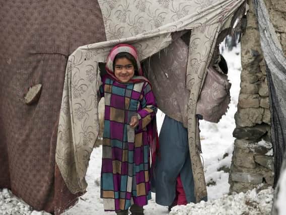 A young Afghan refugee in Kabul