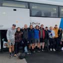 The group took the coach to Bridlington to begin the walk back to Blackpool