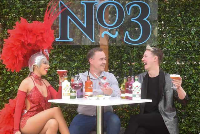 The No.3 Wine and Sports Bar is holding a gin festival over the bank holiday.  Pictured are Atlanta Newbold and Reece Oliver.