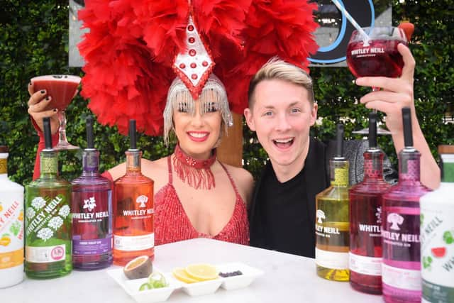 The No.3 Wine and Sports Bar is holding a gin festival over the bank holiday.  Pictured are Atlanta Newbold and Reece Oliver.