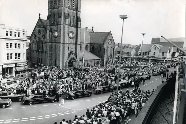 Funeral of Supt Gerry Richardson who was shot dead in Blackpool