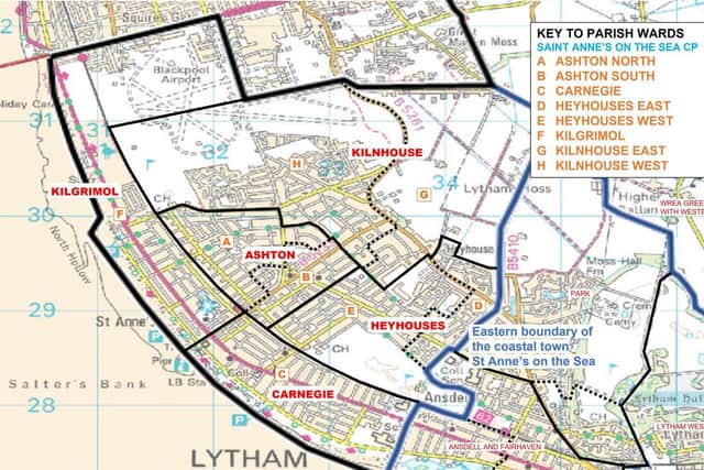 St Annes Town Council's alternative plan for new ward boundaries for the town