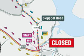 Highways England has published these  maps showing the diversions due to the road closure at Skippool