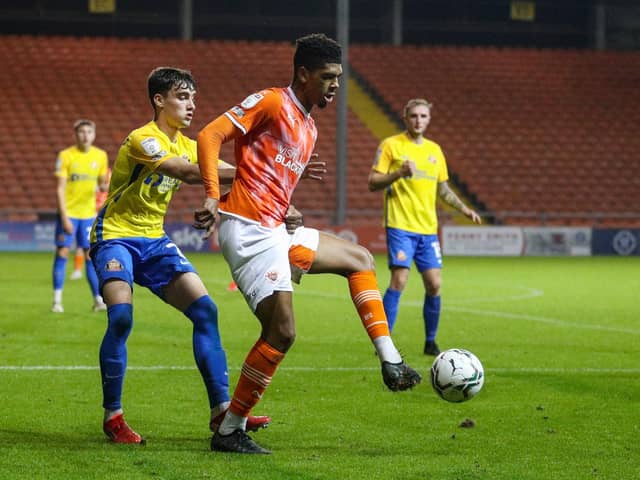 Tyreece John-Jules was a major threat for Blackpool against Sunderland